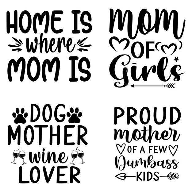 Mom Svg Quotes TShirt Design