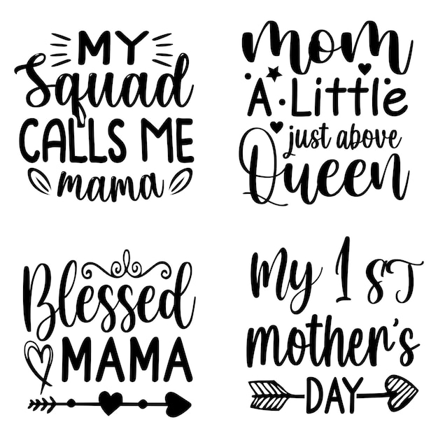 Mom Svg Typography Design