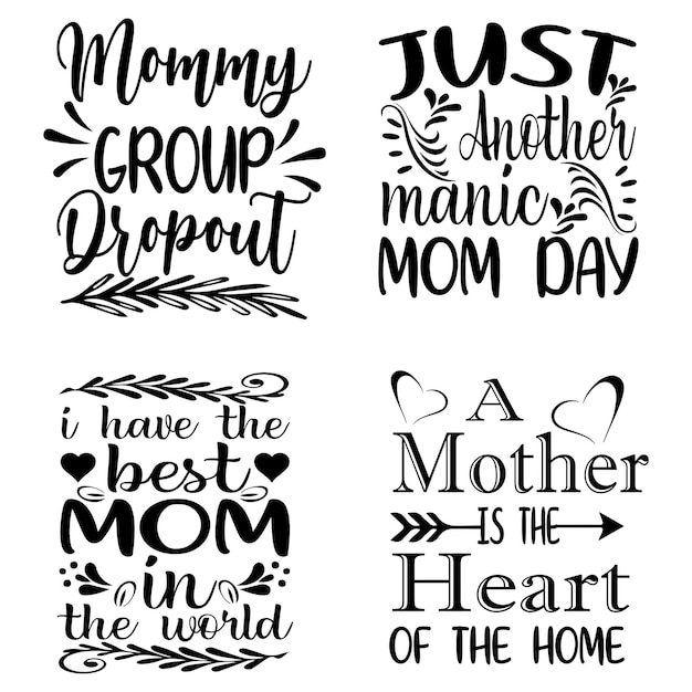 Progettazione di tipografia in formato svg di mamma