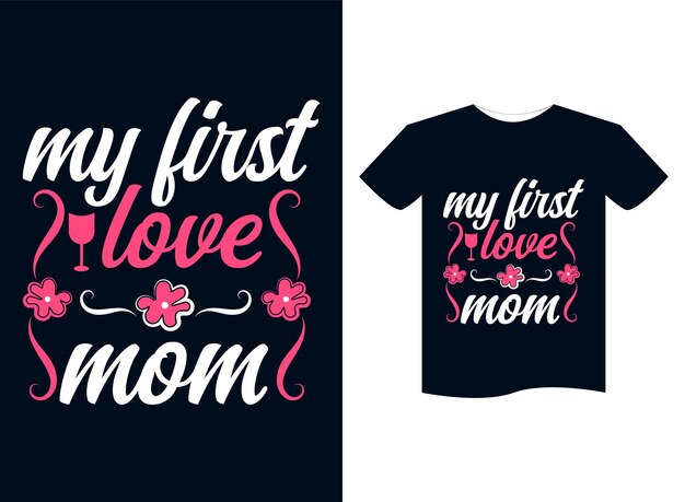 mom t shirt design template for mother's day