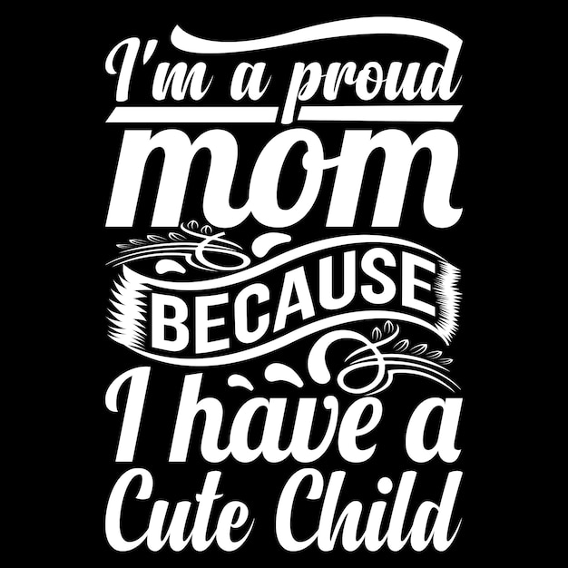 Mom typography t-shirt design