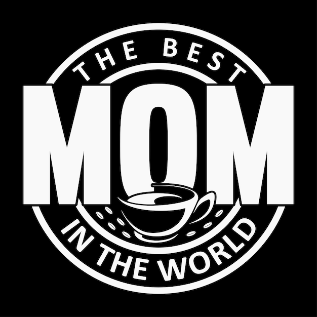 Mom typography T shirt design