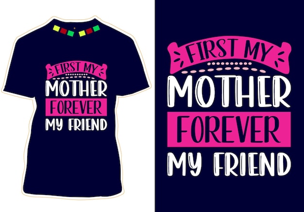 Mom Typography Tshirt Design