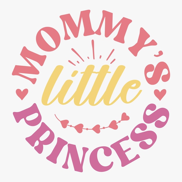 Mommys little princess retro t shirt