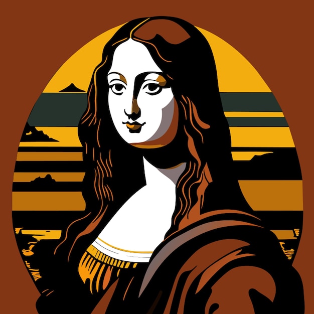 monalisa vectorillustratie