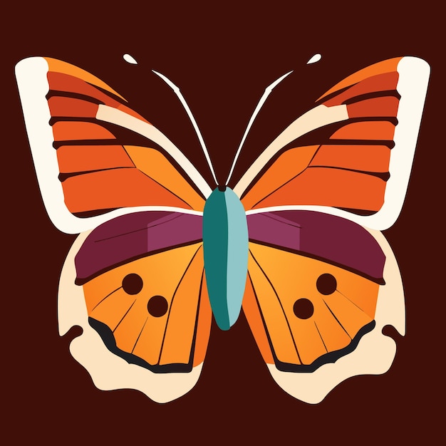 Monarch butterfly closeup in artistic rendition