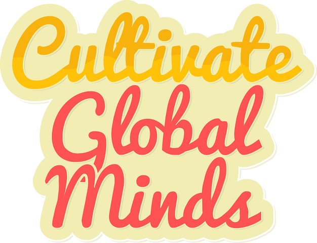 Mondiale teelt internationale studentendag kalligrafie vectorontwerp
