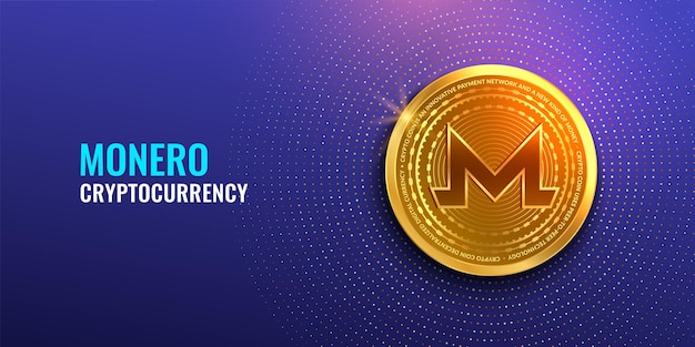 Криптовалюта monero цифровые деньги технологии blockchain, добыча монет и финансовая концепция