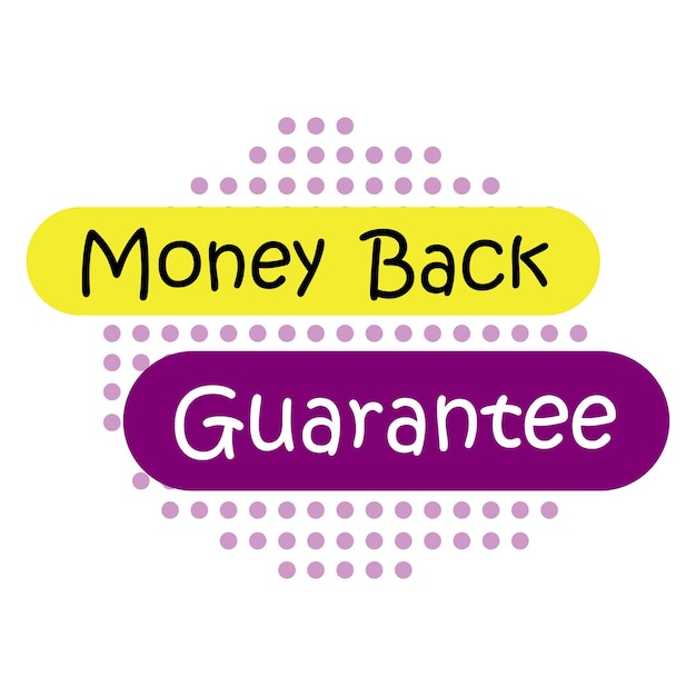 Vector money back guarantee the concept of guaranteeing the safety of your finances full security of mone