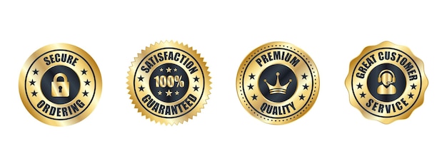 Money back guarantee, Free Shipping Trust Badges ,Trust Badges, secure ordering, easy returns