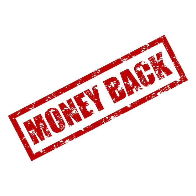 Money back rubber stamp texture