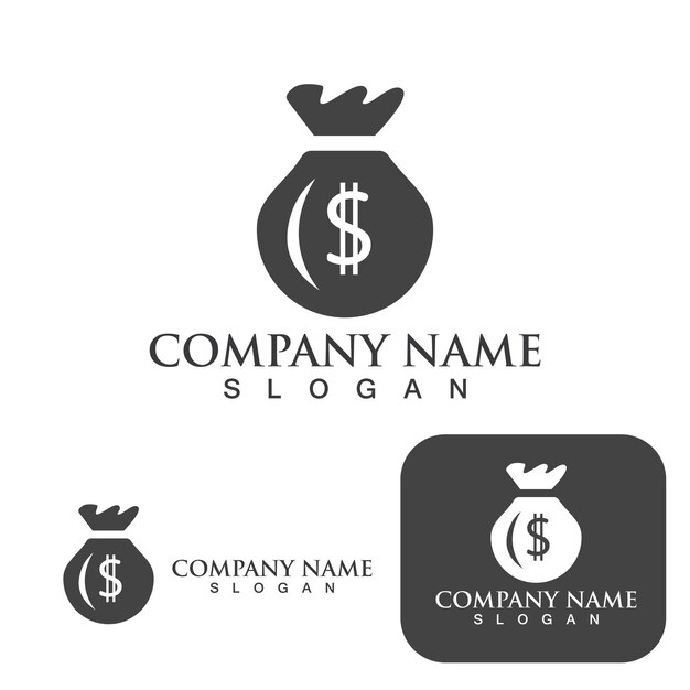 Money Bag icon Template vector