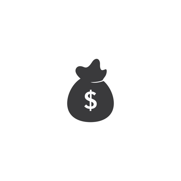 Money bag icon vector template