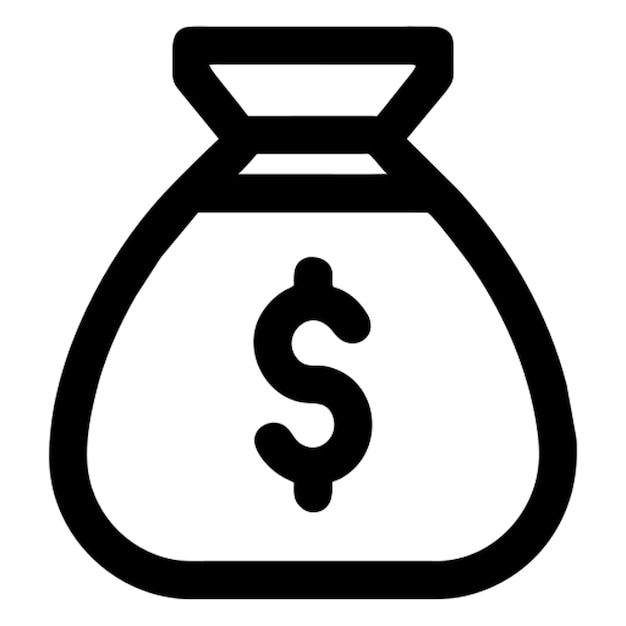 money bag pictogram