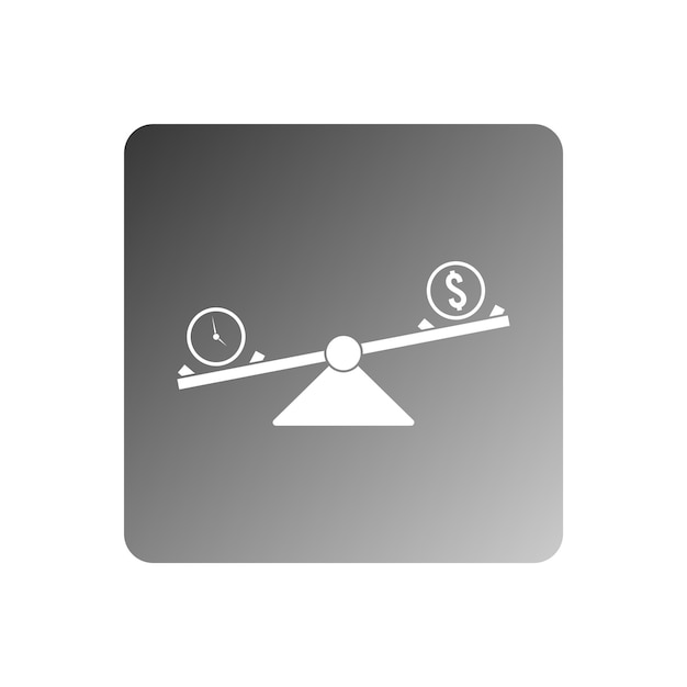 money balance icon vector