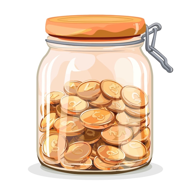 Вектор money_box_or_cash_bank_jar_with_slot