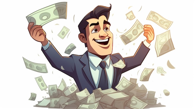 Money cartoon vector