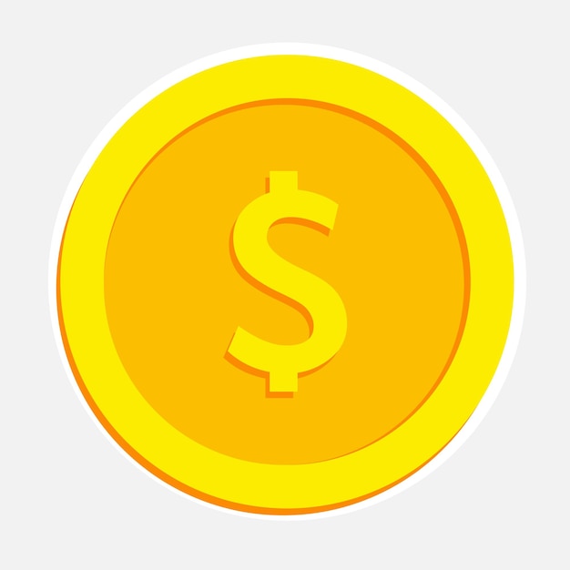 Vector money coin image illustration vector design