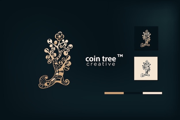 Money coin tree growing