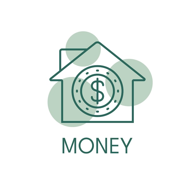 Money color icon logo style