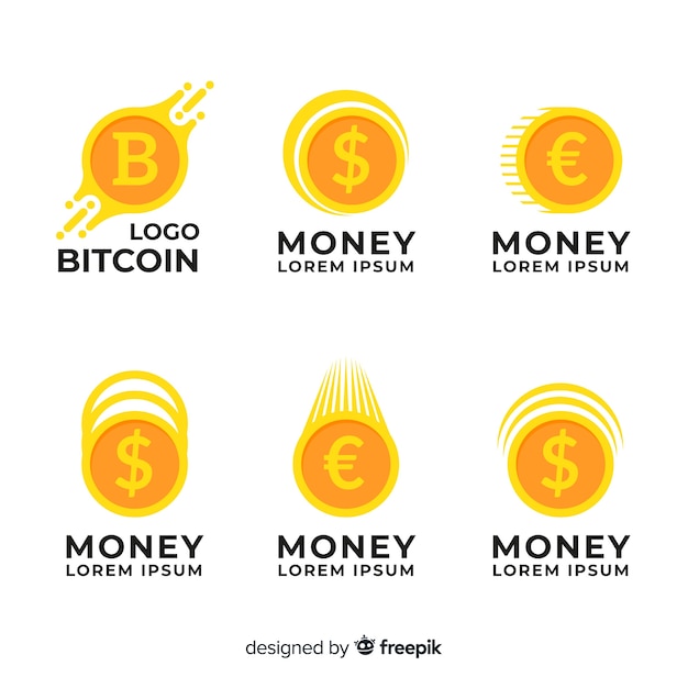 Vector money concept logo template collection