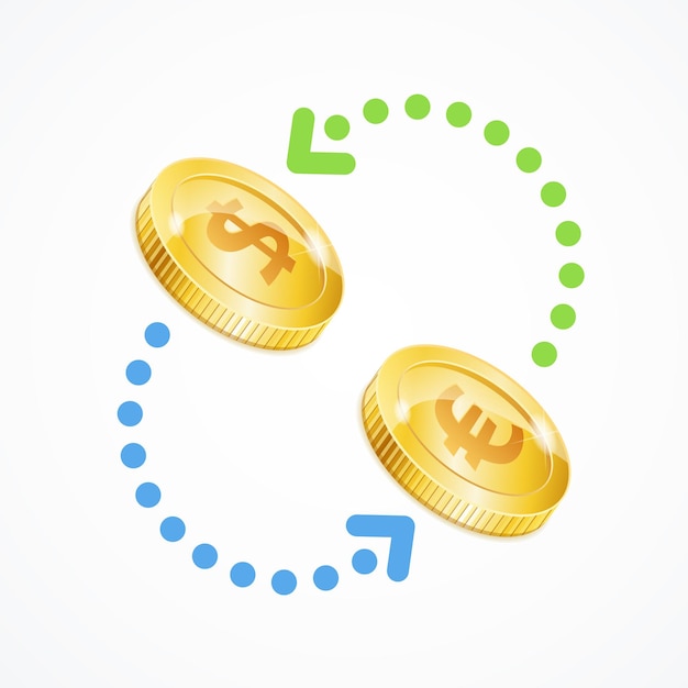 Money currency exchange concept vector