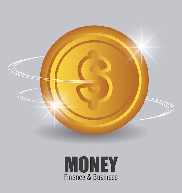 Vector money design.