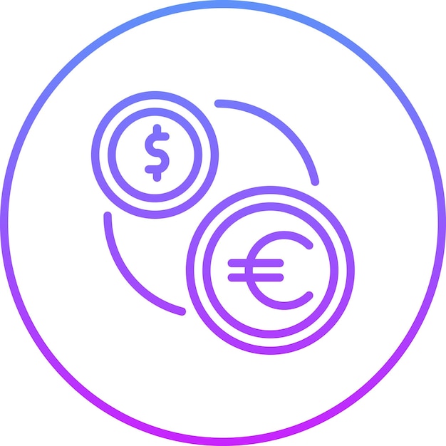 Money Exchange vector icoon illustratie van Banking and Finance icoon set