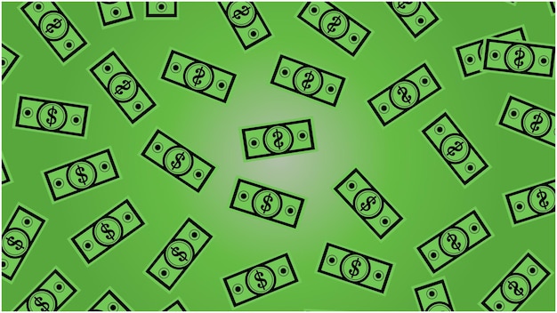 Money Flying Background, Green Background, money wallpaper