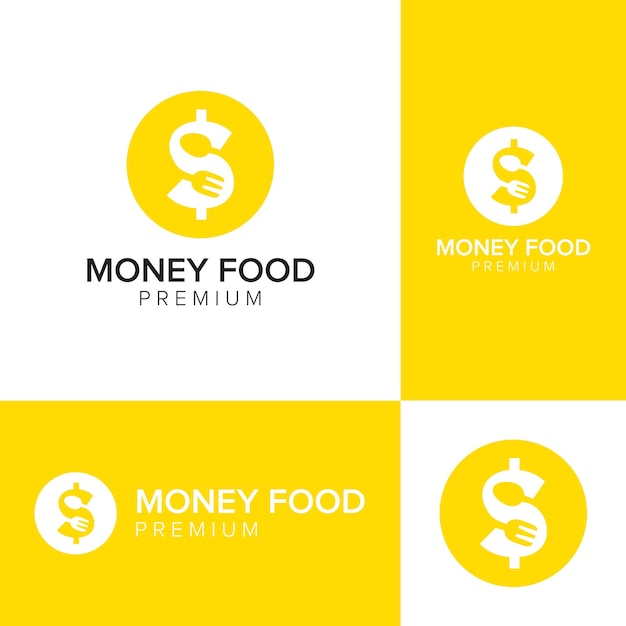 Money food logo icon vector template