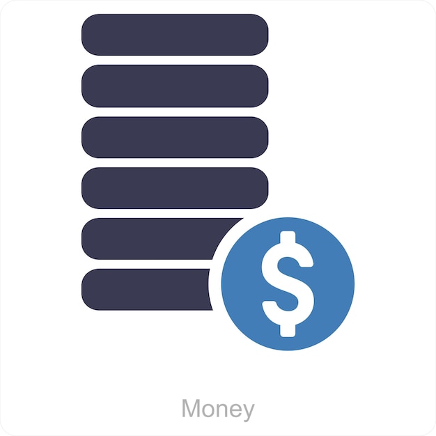 Money and funds icon concept