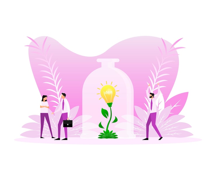 Vector money growing concept finance savings tree finance performance of return on investment roi