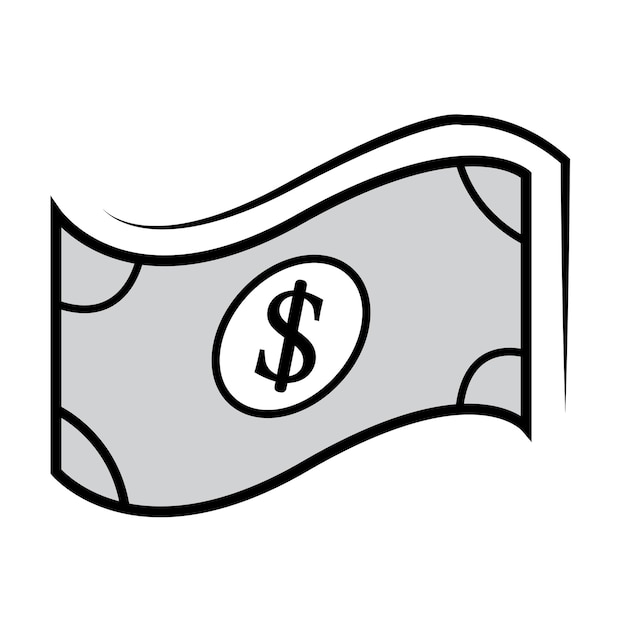 Шаблон векторного логотипа с изображением денег