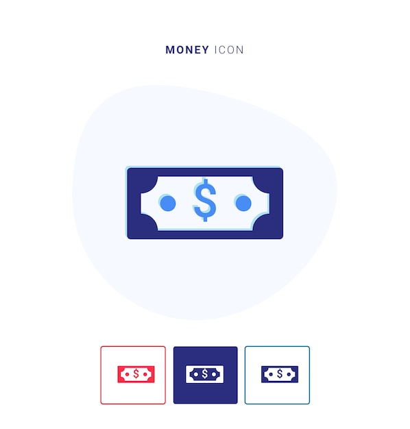 Money icon logo and vector template