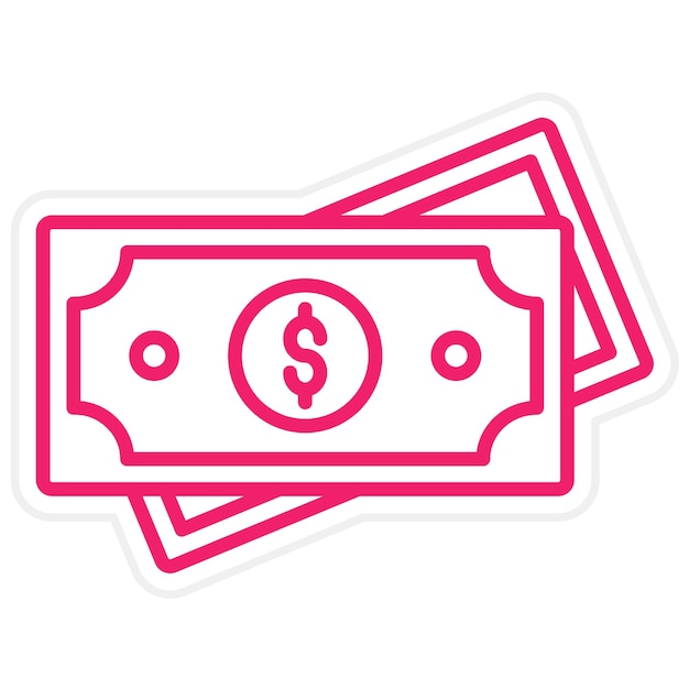 Vector money icon style