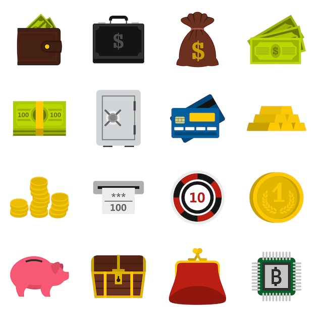 Money icons set