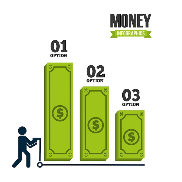 Vector money infographic