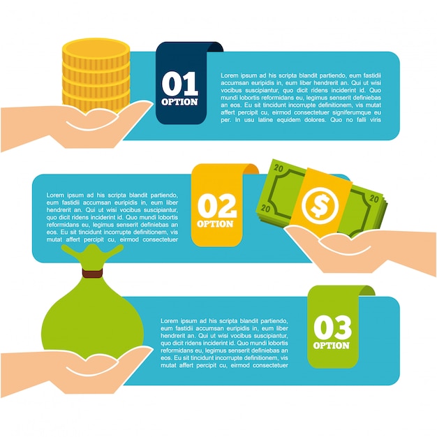Vector money infographics
