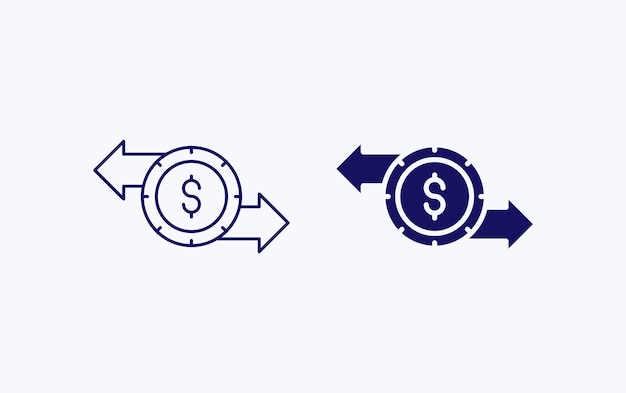 Money investment illustration icon