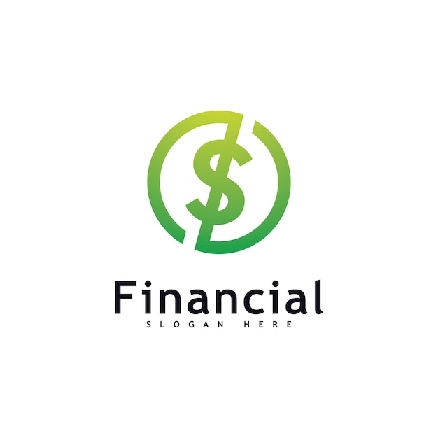 Money logo Design Concept Vector Financial or bank Simple logotype