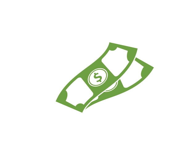 Illustrazione vettoriale dell'icona del logo dei soldi