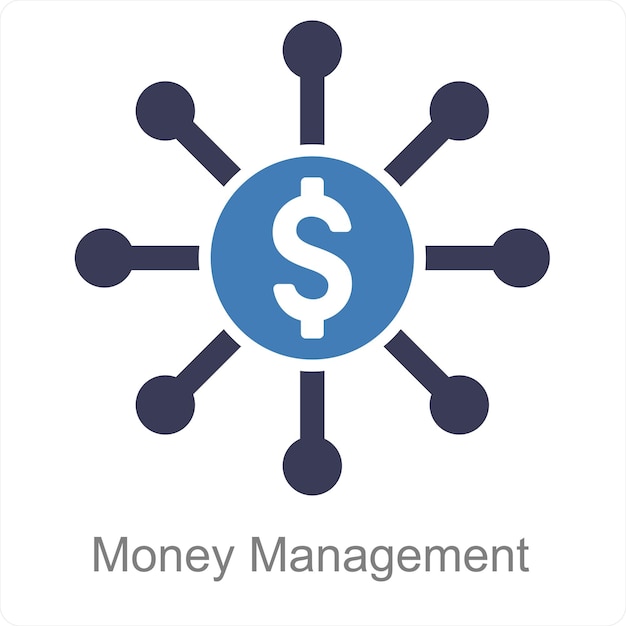 Money Management and finance icon concept