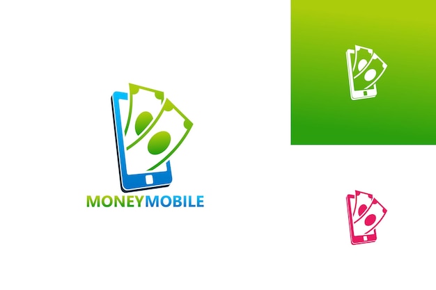 Money mobile logo template design vector, emblem, design concept, creative symbol, icon