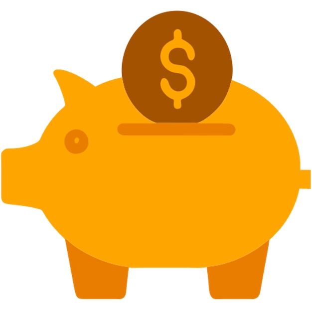 Icona del maiale del denaro