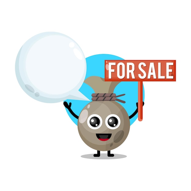 Money sack for sale cute character mascot