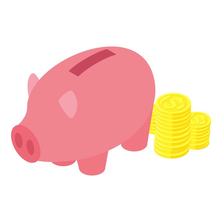 Vector お金節約アイコン web のお金節約ベクトル アイコンのアイソメ図