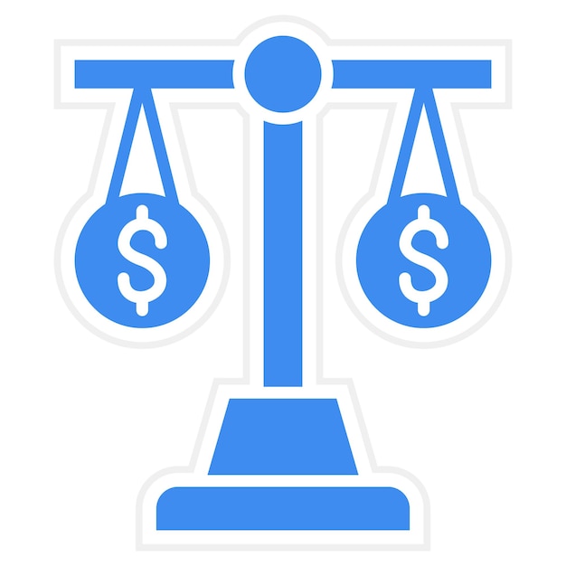 Vector money scale icon vector image can be used for accounting