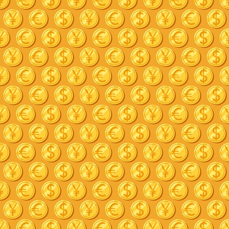 Vector money.  seamless patterns.
