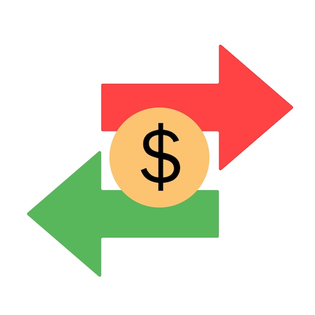 Vector money transaction financial technology icon