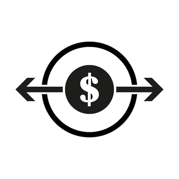 Money transfer icon Vector illustration EPS 10 Stock image